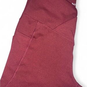 Burgundy Baleaf Active flare Leggings with Side Pocket